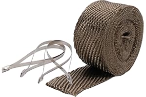 Design Engineering 010123 2" x 25' Pipe Wrap Kit with 4 Locking Ties - Titanium