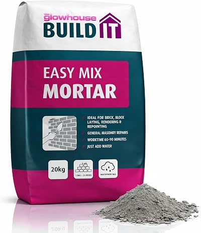The Glowhouse Easy Mix Mortar 20kg Ready Mixed Just Add Water