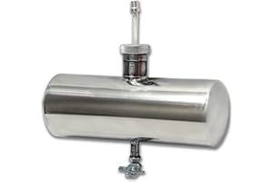 JMCHstore Stainless Steel Mini Bike Gas Tank Cylinder 4x11'' for Coleman Baja Montser Mega moto Predator Hemi non 212 Engine, Massimo Axis RealTree Motovox Mototec Dirt Gas Bike, Go Kart Parts