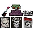 Set Patch of Iron on Patches for Clothing #6, Heavy Metal Rock Music Band Patches Rock Roll Applique Embroidered Badge Punk Hippie for T-Shirts, Jackets, Shoes, Backpack, Clothes, Jeans by Nesar
