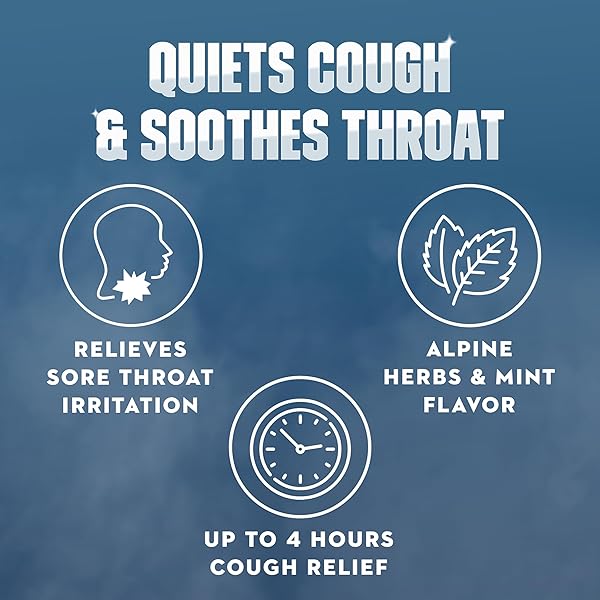 MUCINEX INSTASOOTHE SORE THROAT + COUGH RELIEF ALPINE HERBS & MINT FLAVOR, FAST ACTING, COOLING COMFORT, POWERFUL SORE THROAT ORAL PAIN RELIEVER, 40 MEDICATED DROPS