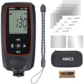 KNKCS Paint Thickness Gauge for Cars - Accurate Mil Thickness Gauge for Iron/Aluminum/zinc Car Body Filler Tester for Used Car Buyers &amp; Auto Body Shops, with Rotating Screen &amp; Continuous Measurement