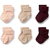 Amazon Essentials x Sofia Grainge Unisex Toddlers and Babies' Knitted Turn Cuff Socks