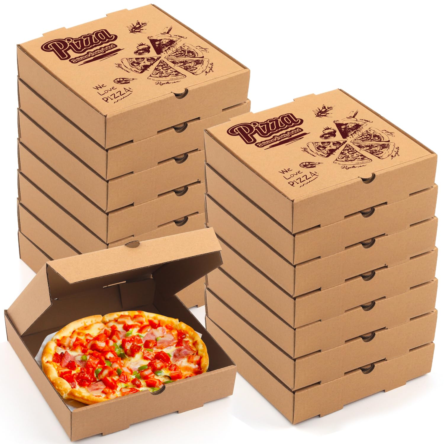 Mua Pizza Boxes,15 pack Pizza Boxes Cardboard Pizza Boxes Disposable