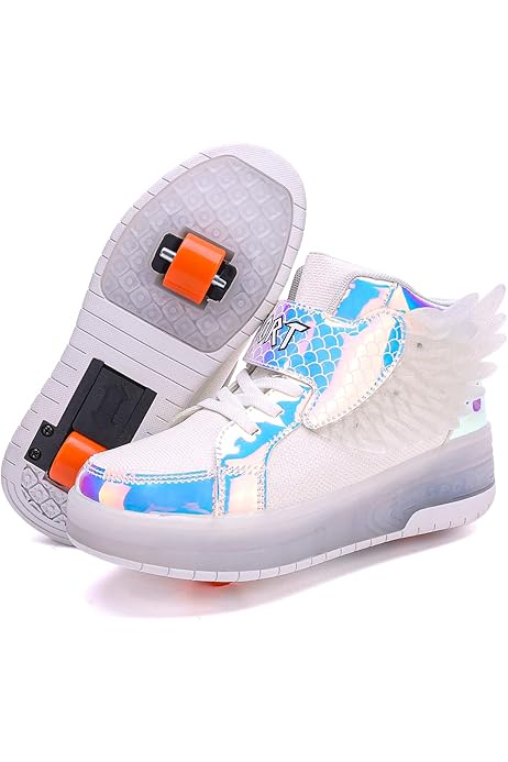 Tenis Patin Aizeroth USB Recargar Skateboarding Zapatos Luces LED