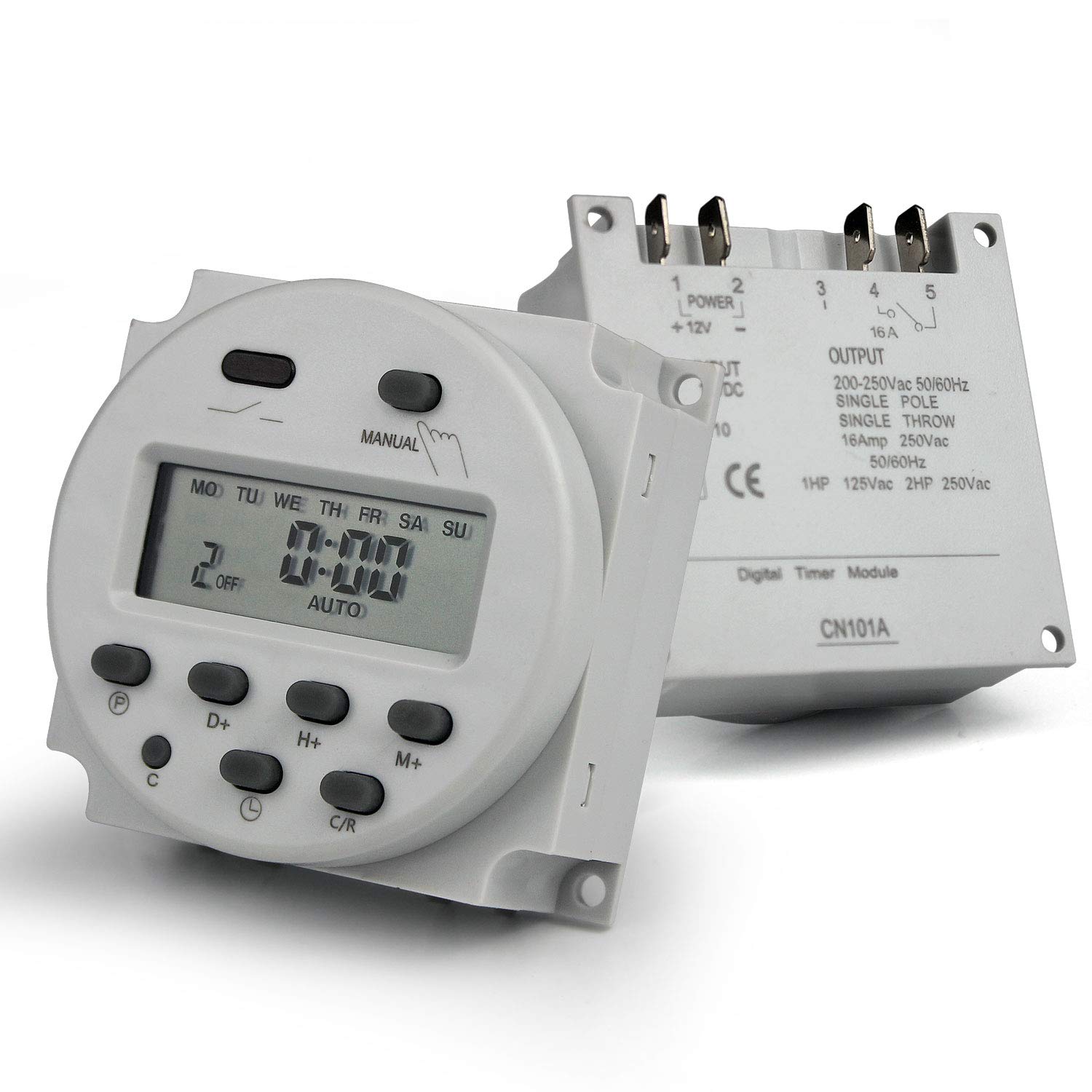 Taikuwu CN101A DC 12V 16A Mini LCD Digital Microcomputer Control Power Timer Switch