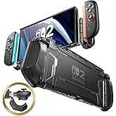 Mumba Dockable for Nintendo Switch 2 Case [2025 Blade Series] TPU Switch 2 Grip Protective Cover, Ergonomic Accessories for Console with Quick-Release Design for Switch 2 Joy Con Controllers (Black) | 2025, TPU Grip, Protective Cover, Accessories, Black