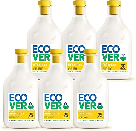 Amazon 柔軟剤 Ecover エコベール ファブリックソフナー 本体 ガーデニア バニラの香り 750ml 6個 ケース販売 洗濯 赤ちゃん Laundry 日用品 Ecover エコベール ドラッグストア