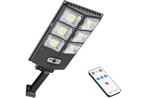 GORLDE 150W Solar Lights Outdoor, 8000LM Led Flood Light Motion Sensor with Remote Control, 3 Modes Solar Street Light Outdoor for Yard, Garden, Path, Parking lot - IP65 Waterproof