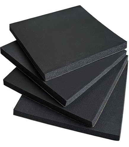 Rubber Blocks Uxcell 4-Pack Rubber Anti-s - 50mm Square Vibration ...