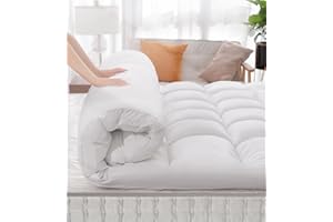 JTE Extra Thick Mattress Topper Twin, Cooling Pillow top Mattress Pad, Waterproof Mattress Protector with 8-21 Inch Deep Pocket