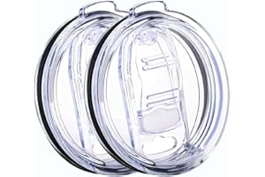 CORYTAO 20 oz Tumbler Lid Replacement Spill Proof Splash Resistant Slider Mug Toppe for Yeti Ramble and More Coffee Mugs,Straw Friendly, 2 Pack