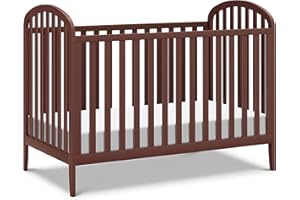 DaVinci Beau 3-in-1 Baby Crib Convertible to Toddler Bed, Daybed - Durable & Easy to Assemble - GREENGUARD Gold Certified - 4 Adjustable Mattress Heights, Conversion Kit Sold Separately - Crimson