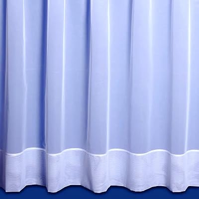 Maple Textiles Jayne Plain Net Curtain White Envelope Hemmed Sold by Metre