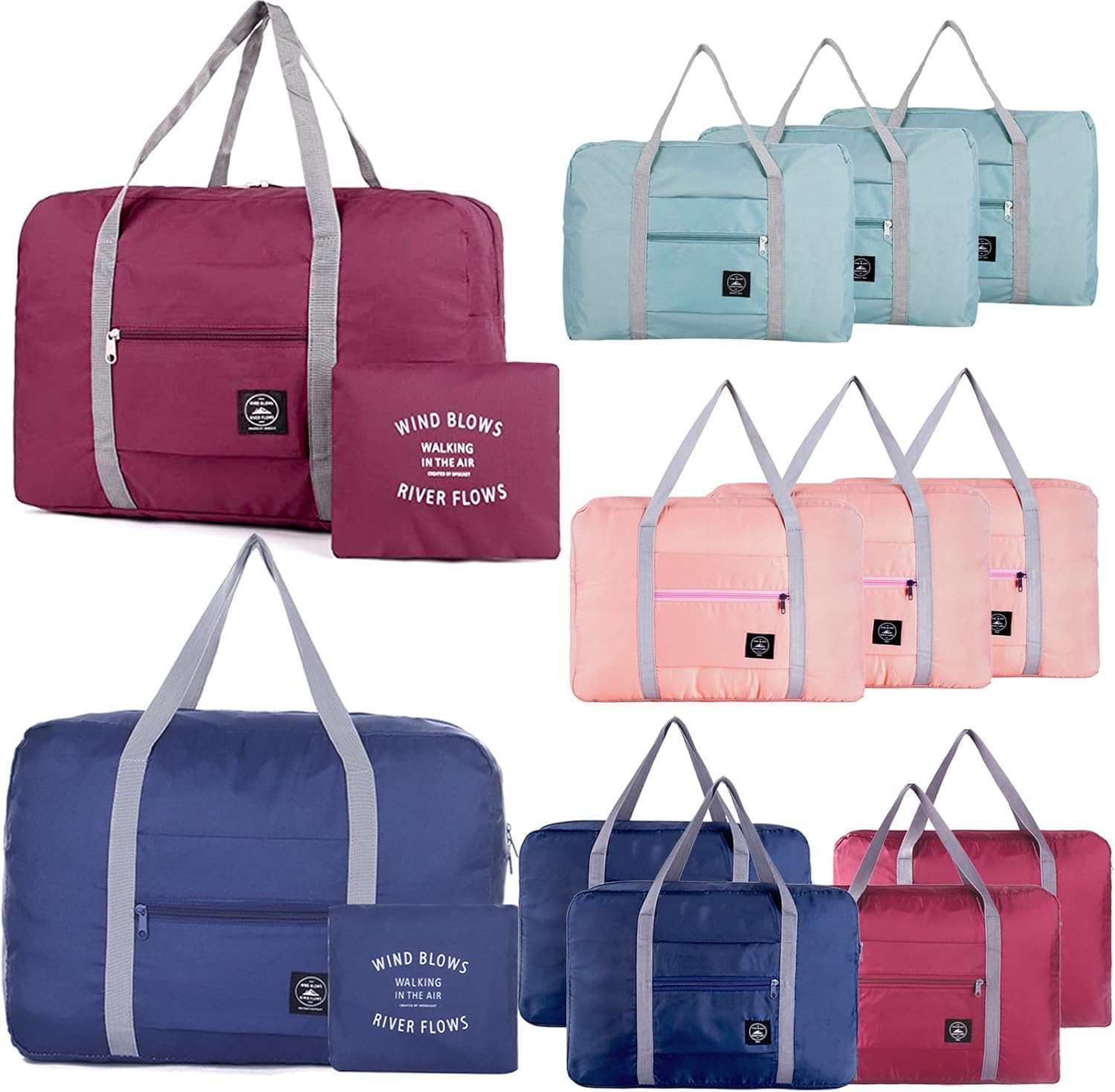Photo 1 of 12PCS For Spirit Airlines Personal Item Bag Travel Bag Carry on Luggage Foldable Duffel Bag Sports Gym Bag Water Resistant Travel Duffel