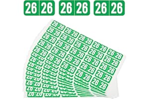 500Pcs 2026 Year Stickers, Self Adhesive File Folder Year Labels, Color Coded 2026 Stickers for End Tab File Folders Office S