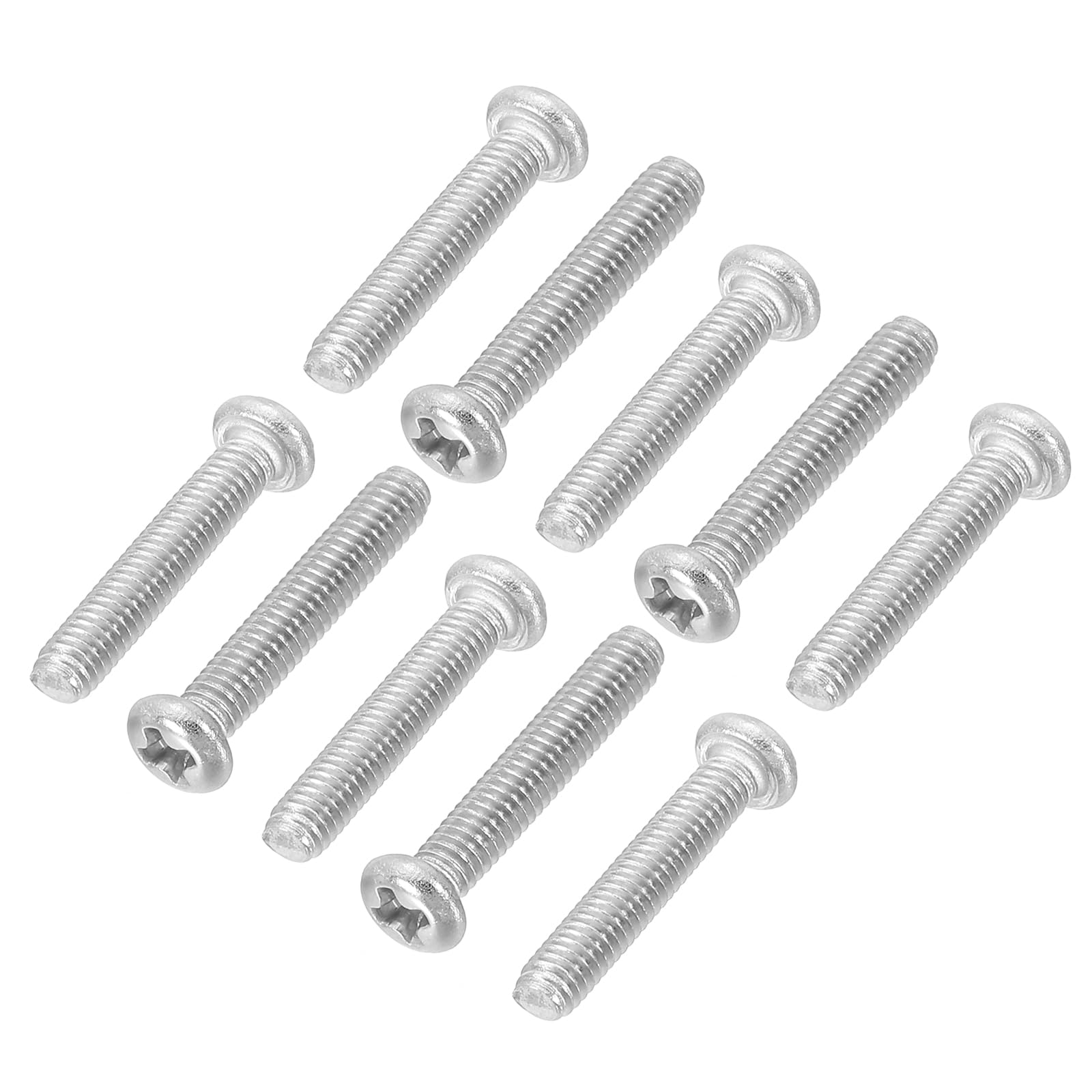 PATIKIL Phillips Pan Head Screws, 60 Pack M2.5-0.45 x 14mm 304 Stainless Steel 18-8 Full Thread, Pan Head Machine Phillips Drive Screw — image 1