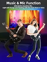 Daymeet 5M USB RGB TV LED Backlight with App Remote Music Sync 55-85 inch view 6
