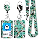 Raccoon Lanyards for Id Badges, Cute Badge Reel