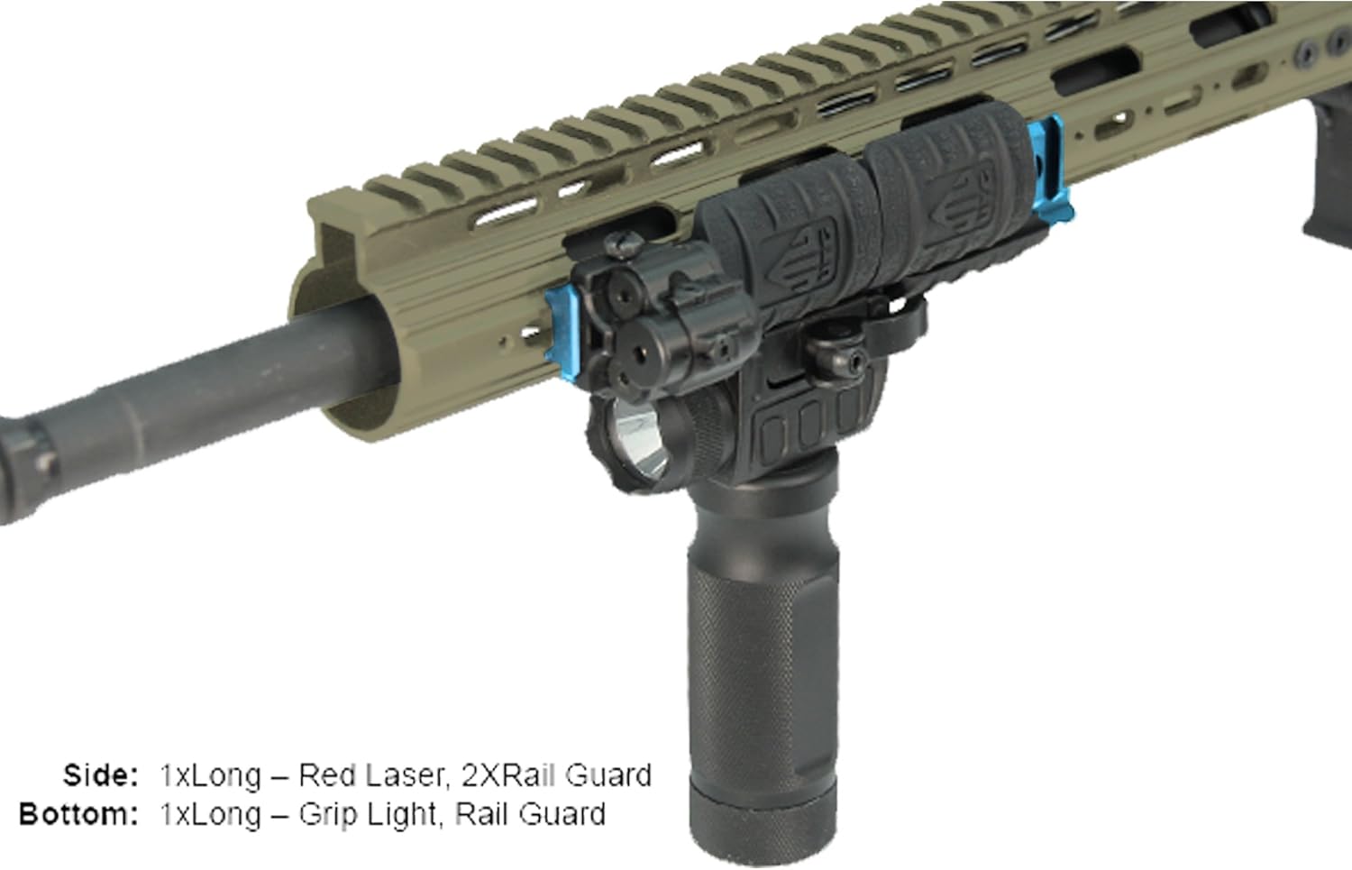 UTG PRO 15-Slot Super Slim Free Float Rail Section - FDE : Sports & Outdoors