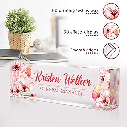 Custom Office Name Plate for Desk - Desk Name Plate