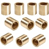 Sleeve Bearings 1/4 inch bore 10 PCS Brass Self-Lubricating Sintered Bronze Bushings 6mm Bore 10mm OD 10mm Length