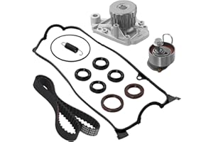 BDFHYK TBK312 Engine Timing Belt Kit with Water Pump Valve Cover Gasket Set Compatible with Honda Civic Compatible with Acura EL 1.7L VTEC D17A L4 2001 2002 2003 2004 2005 01 02 03 04 05