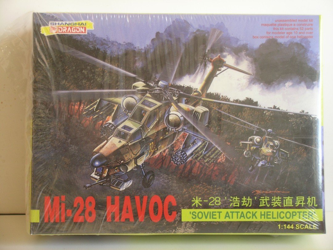 Shanghai Dragon Models---Soviet Attack Helicopter Mi-28 Havoc---Plastic Model Kit