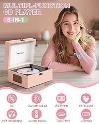 CD Player Portable for Home with Upgraded Speakers