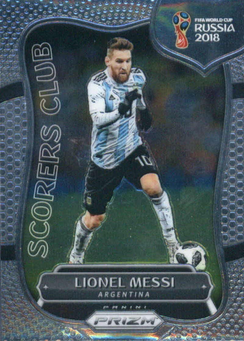 2018 Panini Prizm Scorers Club #1 Lionel Messi Argentina Soccer Futbol World Cup Russia Card