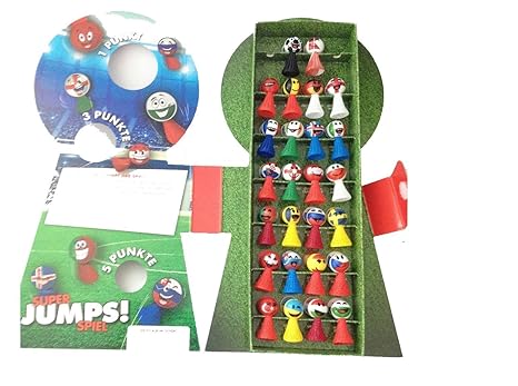 250416 K JUMPERS FUSSBALL FIGUREN HÜPFER KOMPLETTSATZ MIT SAMMELALBUM UND TORSPIEL KAUFLAND JUMPER