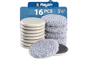 Kayzn Furniture Sliders, Multi-Surface 2-in-1 Reusable Sliders for Carpet & Hardwood Floors, 8 Pack 3 1/2" Moving Pads and 8 Hardwood Socks, Protect Floors and Easy to Move Your Furniture