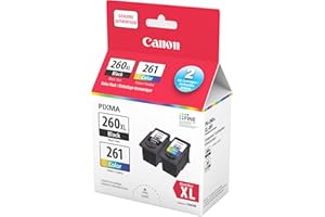 Canon Genuine Canon PG-260XL Black & CL-261 Value Pack