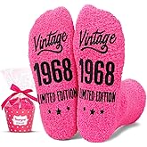 HAPPYPOP 56th 61st Birthday Gifts - Birthday Socks for Mom, Gifts for Women Ages 51-60