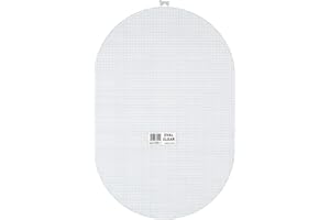 PRIMA MARKETING Darice 7 Mesh Plastic Canvas - Clear Oval - 12 x 18