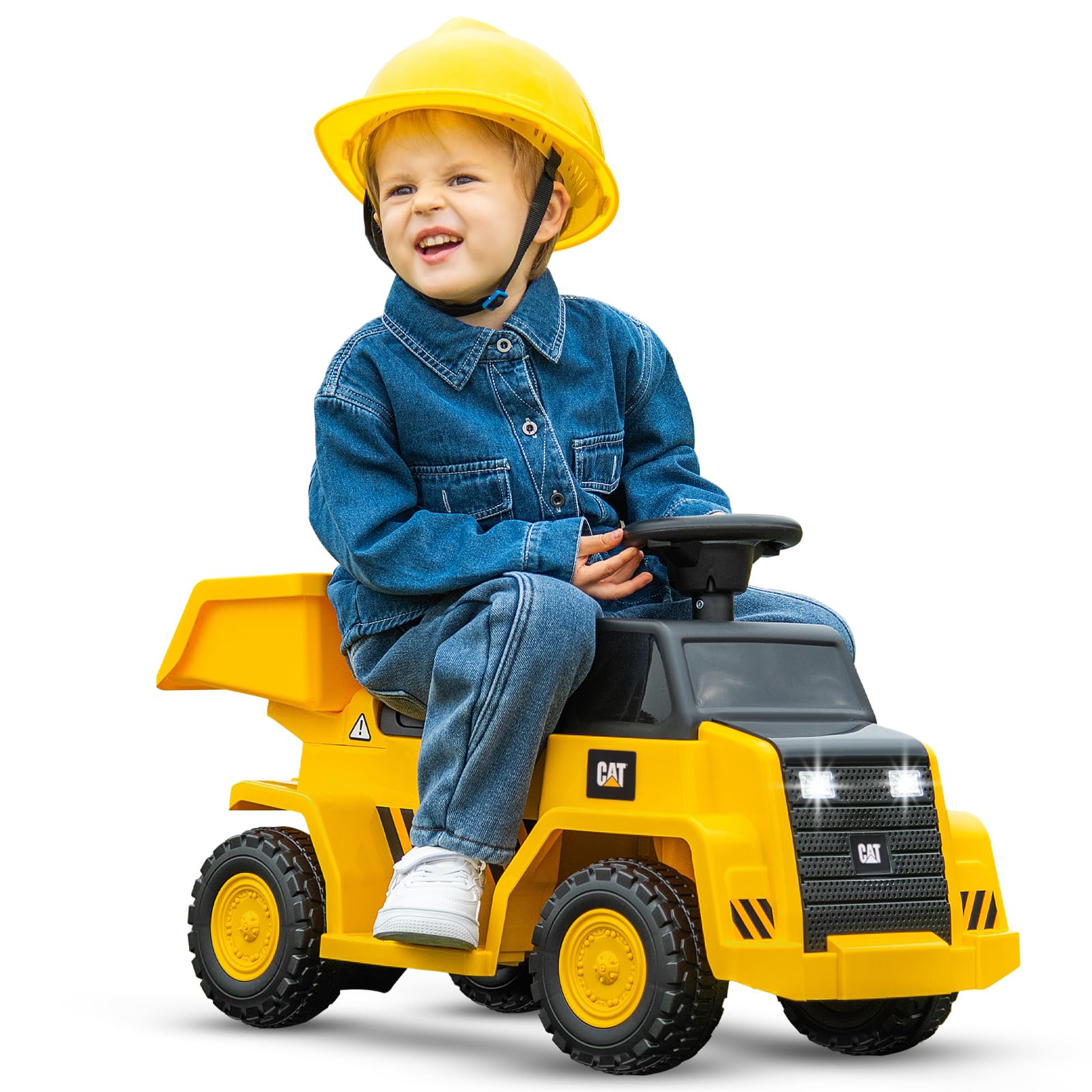 Costzon 6V Licensed Caterpillar Ride on Dump Truck
