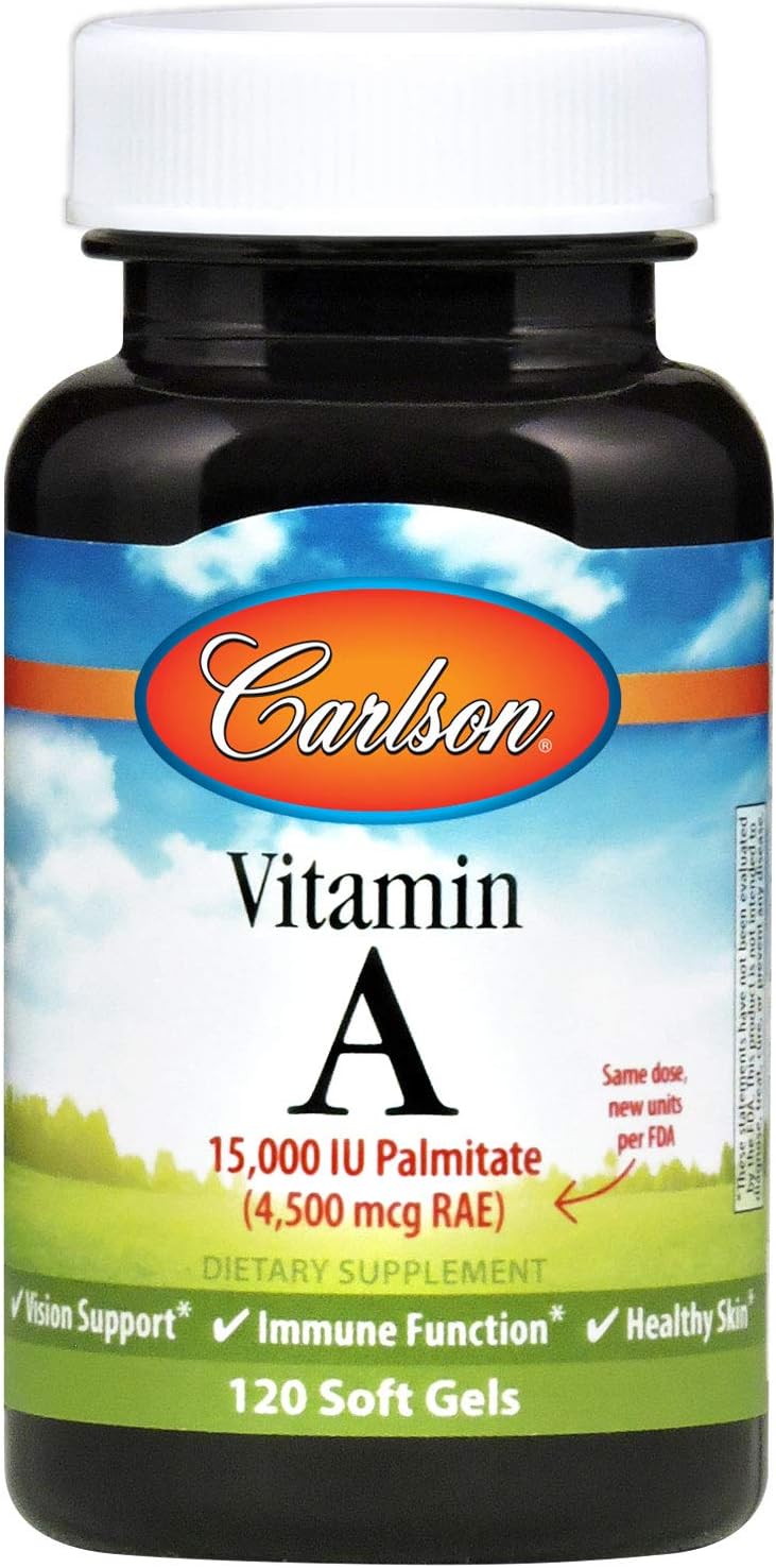 Carlson Vitamin A, 15000 IU Palmitate (4500 mcg RAE