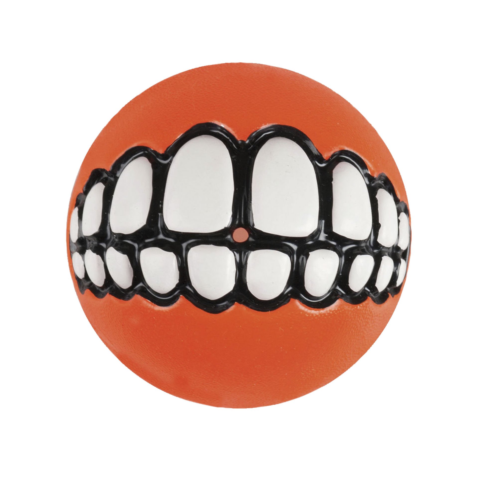 Rogz Grinz Ball, Large, 7.8 cm, Orange