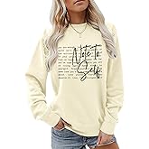 Weripoah Graphic Inspirational Sweatshirts for Women You Are Enough Positive Sweatshirt Note to Self Mental Health Pullover