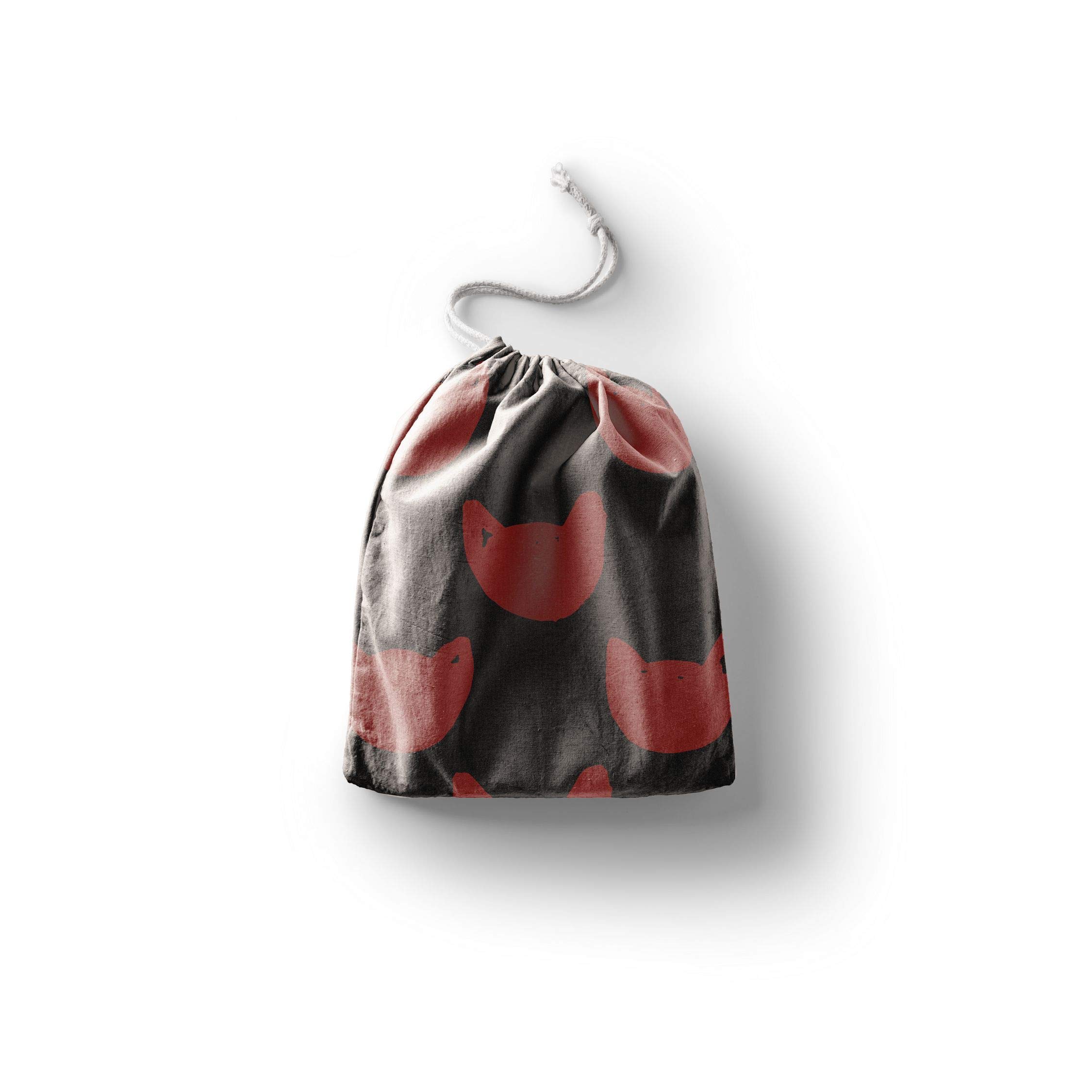 Bonamaison Printed Cotton Produce Bag with Drawstring, Reusable Grocery Bag, Biodegradable Eco-Friendly Bags, Travel Pouch, Sachet Bags, Shopping Bag, Eco Friendly, Foldable, Size: 30x40 Cm