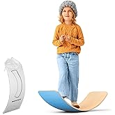 Ultimate Wooden Wobble Balance Board for Kids by bagacootha – Wooden Toddler Toys & Kids Rocker for Endless Play & Imagination | 32" Wobble Balance Board with Felt Base.