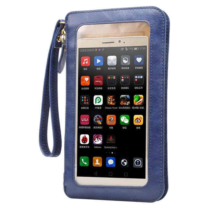 Lightweight Touch Screen Crossbody Bag, Mini Cell Phone Carrying Pouch