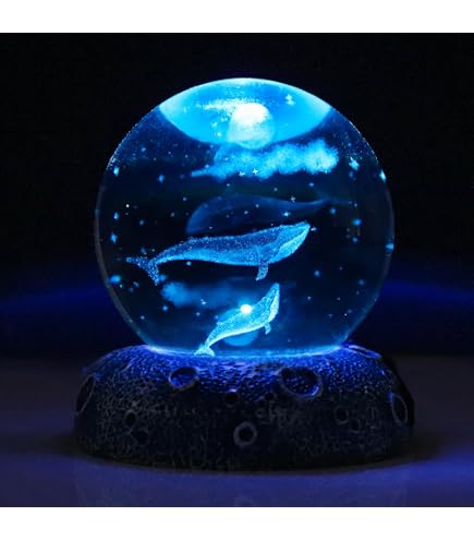 Morpheorb 2.7" 3D Crystal Ball Digital Display - Customizable Video/Photo Player, USB-C Rechargeable, Gift For Anniversaries & Birthdays