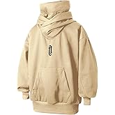 HISITOSA Men's Long Sleeve Fleece Hoodie Lightweight Tech Wear Soft Cotton Pullover Unisex Casual Hooded Sweatshirts