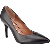 (取寄) カルバンクライン レディース ゲイル ポンプ   women  Gayle Pump Black Leather 1 Amazon.com | Calvin Klein Women's Gayle Pump, Blue Denim 423, 5.5