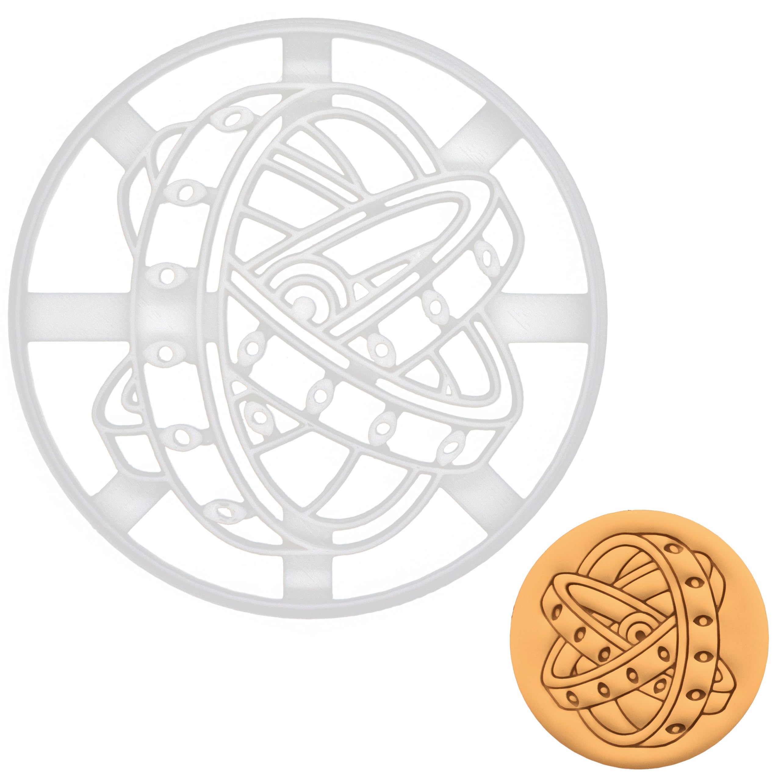 BAKERLOGY Ophanim Angel Cookie Cutter - Detailed Biscuit Cutter Design for Baking and Crafts, Ideal on Fondant, Dough, Clay