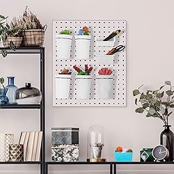Yookeer 20 Pcs Pegboard Bins and Cups with Hooks