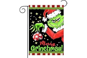 BYGFHLYW Merry Christmas Garden Flags 12x18 Double Sided,Outdoor Christmas Decorations Yard Flag, Winter Small Garden Flags for Outdoor