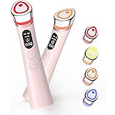 Face Lift Device – 8 in 1 Skin Tightening and Lifting, LED Light Therapy for Wrinkles, Korean Skin Care, Spa-Grade Facial Massager Lifting & Firming Beauty Massager (Pink)
