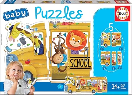 5 baby puzzles educa
